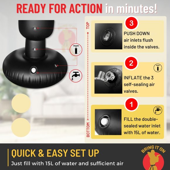 Kids Punching Bag Inflatable Boxing Bag 64 in Tall - Picture 5 of 5